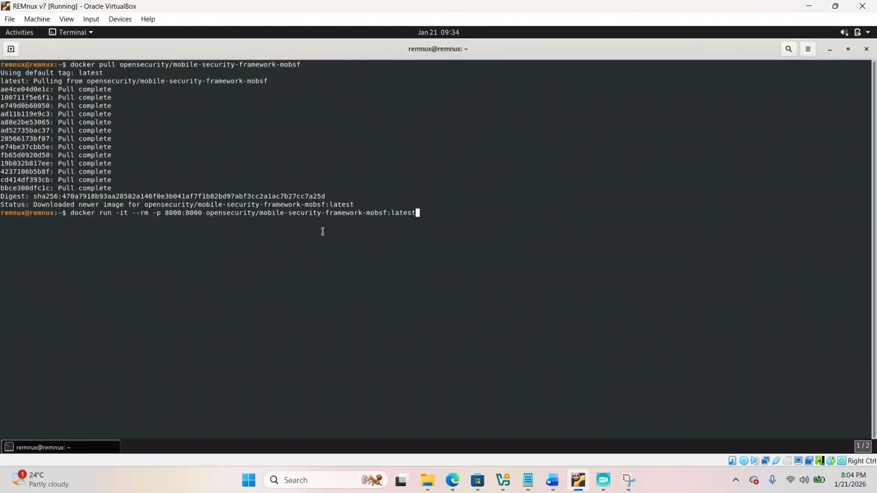 Set Up Mobile Security Framework Fast inside REMnux VM #trending #viral #shorts