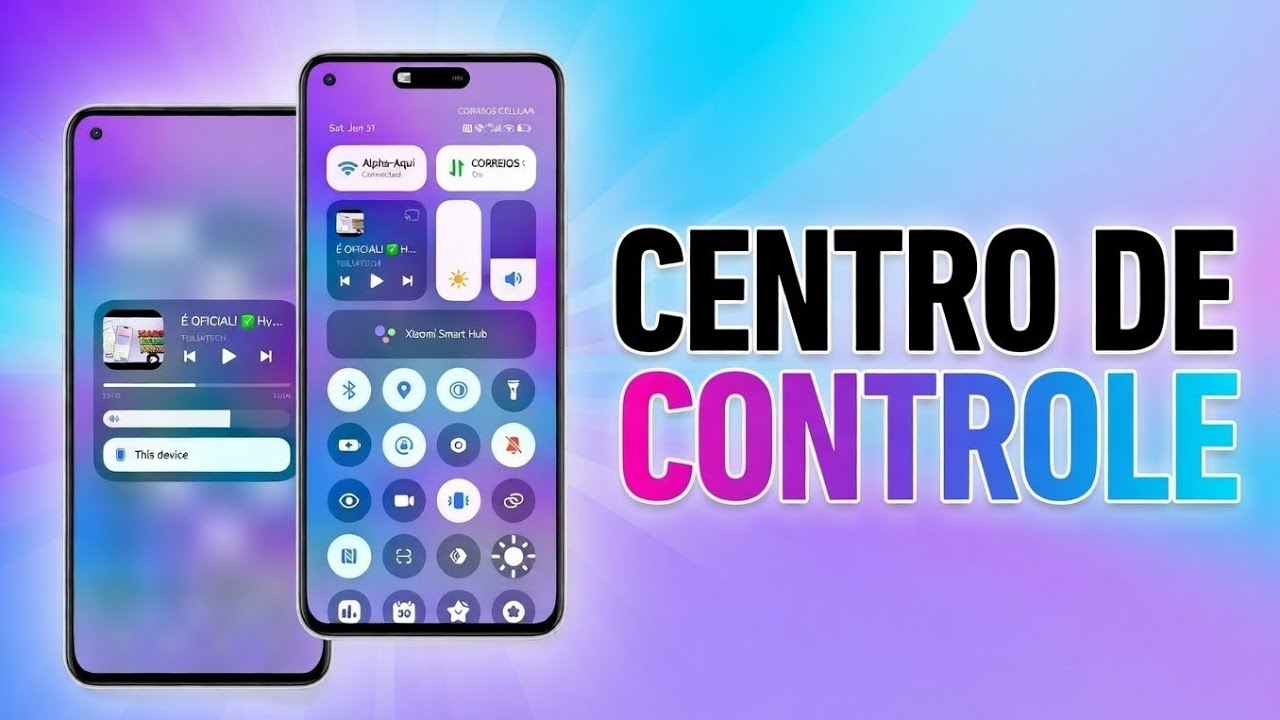 MUITO SUPERIOR! Novo CENTRO DE CONTROLE HyperOS 3.1 OFICIAL: Estética de outro NÍVEL!