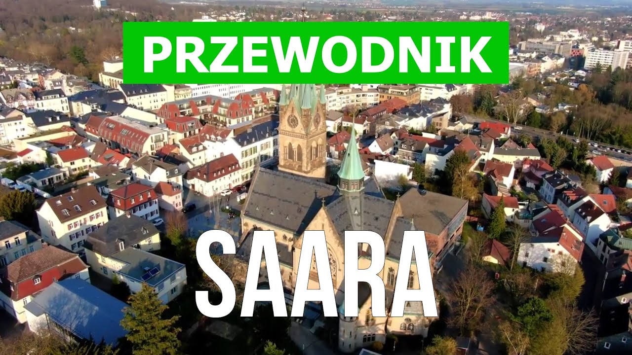 Saara, Niemcy | Miasto Saarbrücken, Neunkirchen, Homburg, Merzig | Wideo 4k dron | Saara co zobaczyć