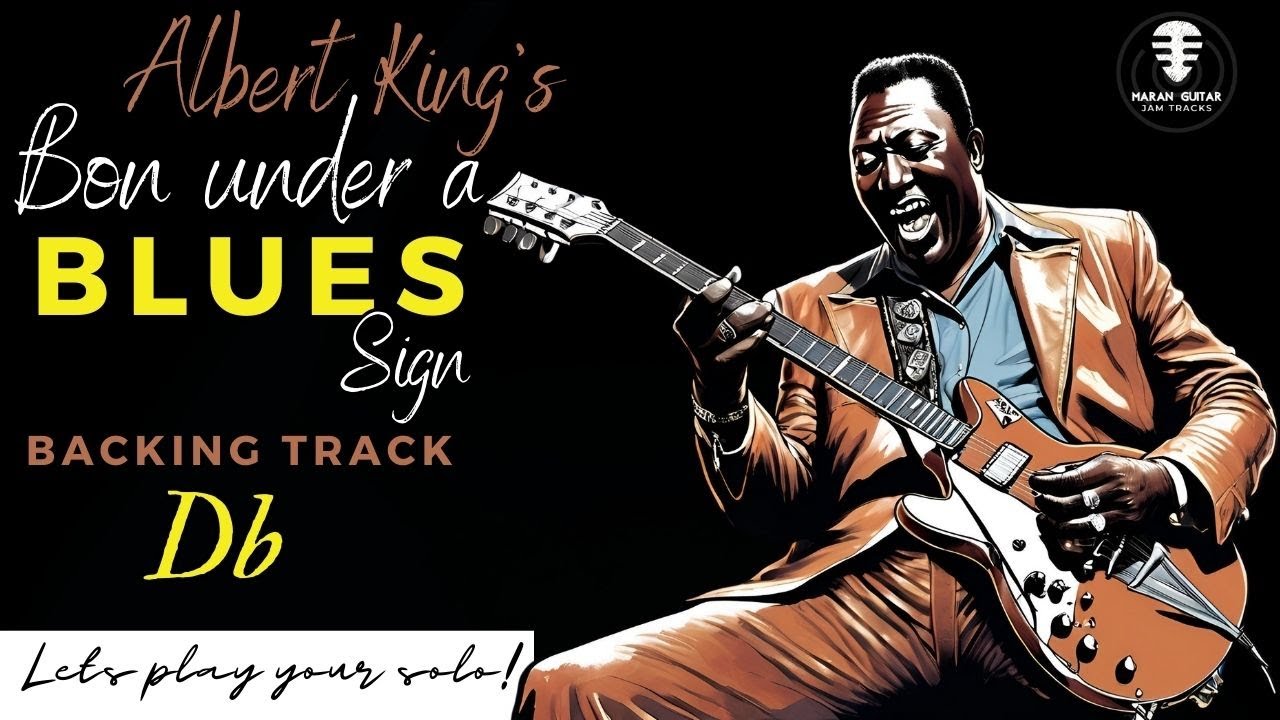 Albert King's Born Under a Blues Sign backing track - Jam in Db