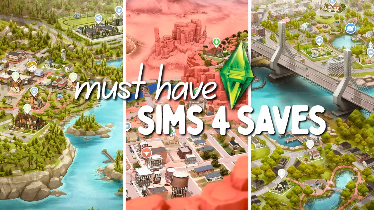 Must Have Sims 4 Save Files for your game in 2026 | new builds, lore & no cc 🌳