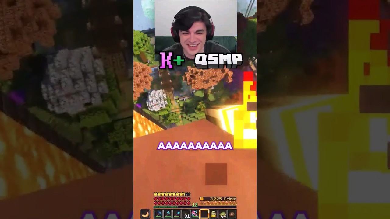 Vegetta's House SPLIT IN HALF! (QSMP)
