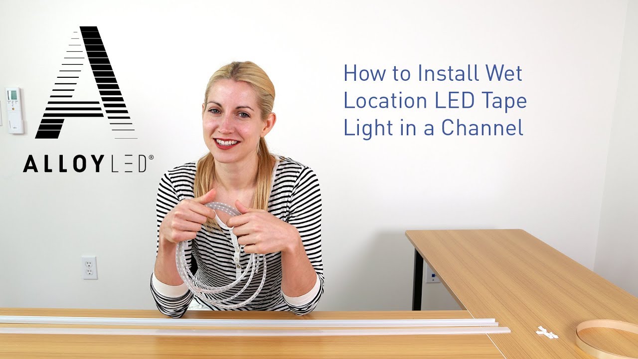 How to Install Wet Location LED Tape Light in an Aluminum Channel