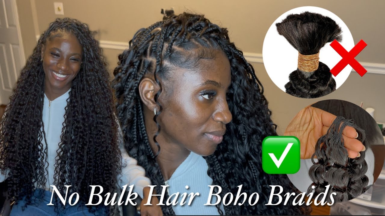 NO More Bulk Hair - Use CROCHET Human Hair For Boho Braids Ft Ywigs Hair