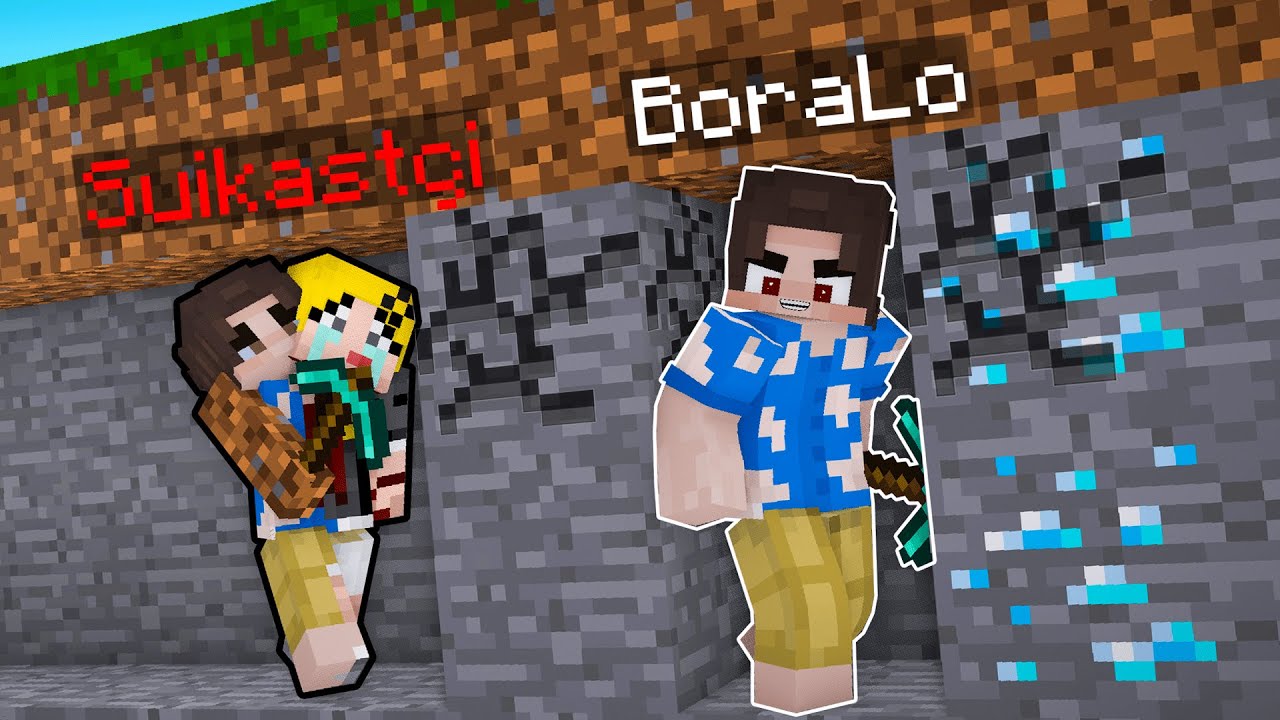 KÖTÜ İKİZİM ''BORAMANTHA'' İLE MANHUNT !! 😰 - Minecraft