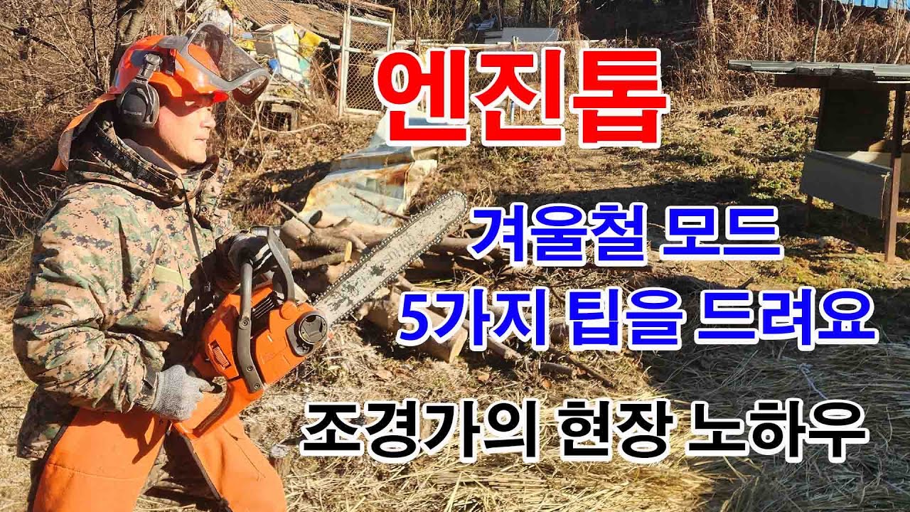 엔진톱 겨율용 모드가 있다는것 알고 계세요 지금 알려 드리겠습니다