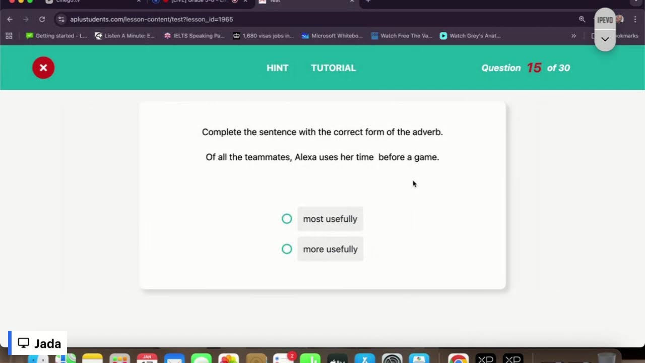 Grade 5-8 - English: Adverbs that compare