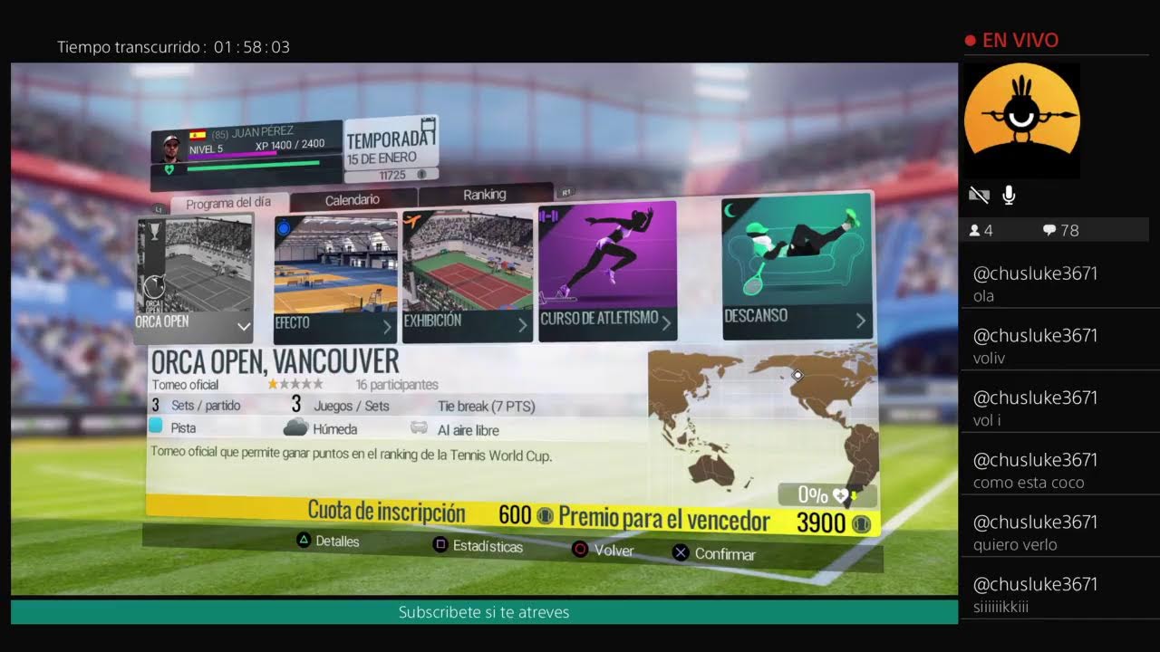 Modo carrera  tenis para flipar