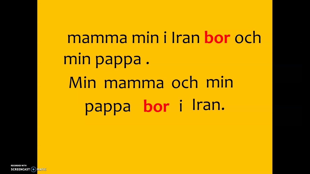sfigunilla Del 8 Byt plats på orden Ordföljd. Bilda en bra mening. Subjektet kan vara flera ord.