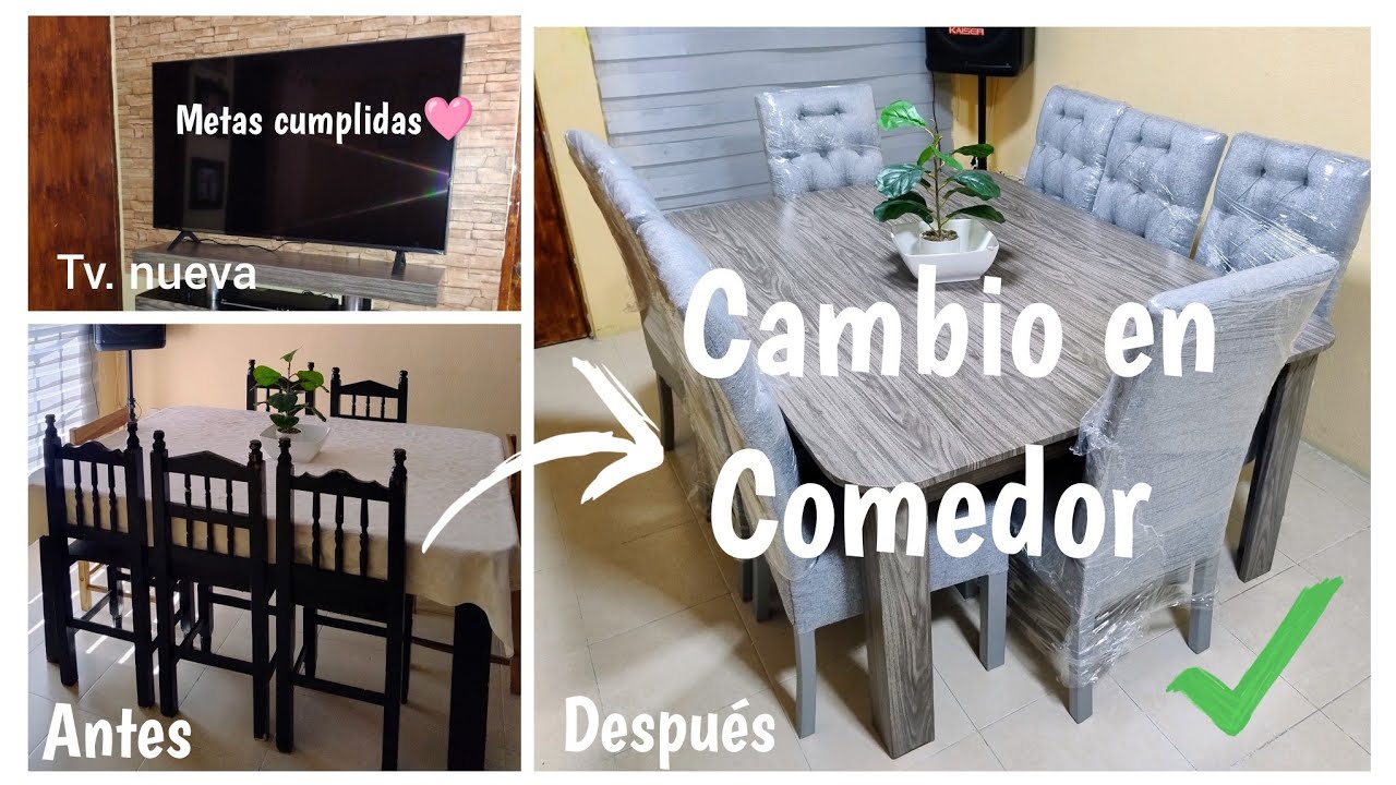 ✅ Remodelación en el comedor*ya tenemos pantalla nueva 😃#familia #home #hogar 