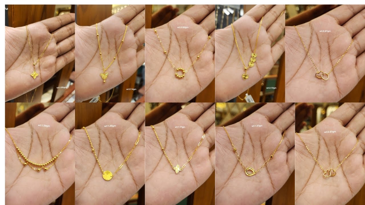 Light weight gold chain  with locket designs//daily wear gold chain/gold mangalsutra chain designs//