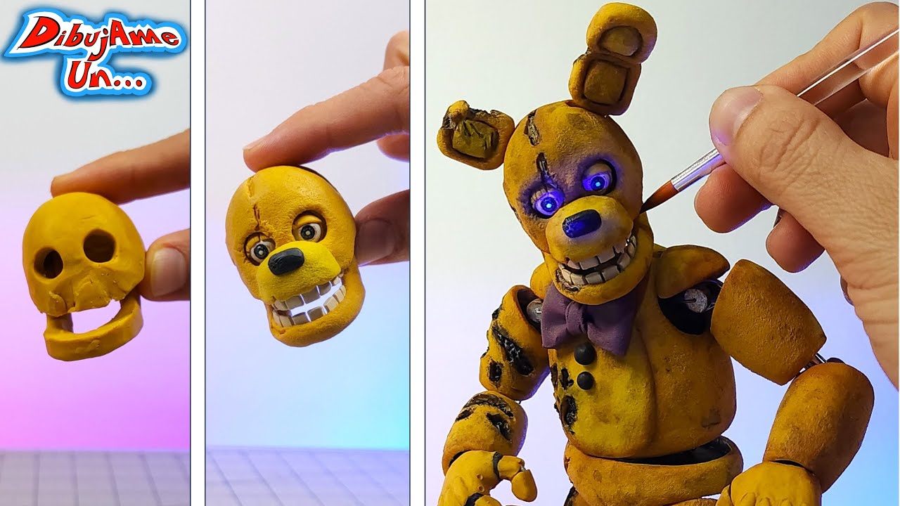Como hacer Springtrap SpringBonnie ( William Afton ) escultura Five Nights at freddy´s. DibujAme Un