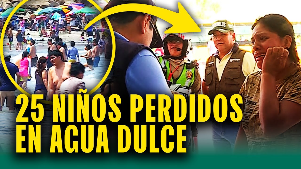 Policía y serenazgo trabajan contrarreloj para encontrar padres de niños perdidos en Agua Dulce