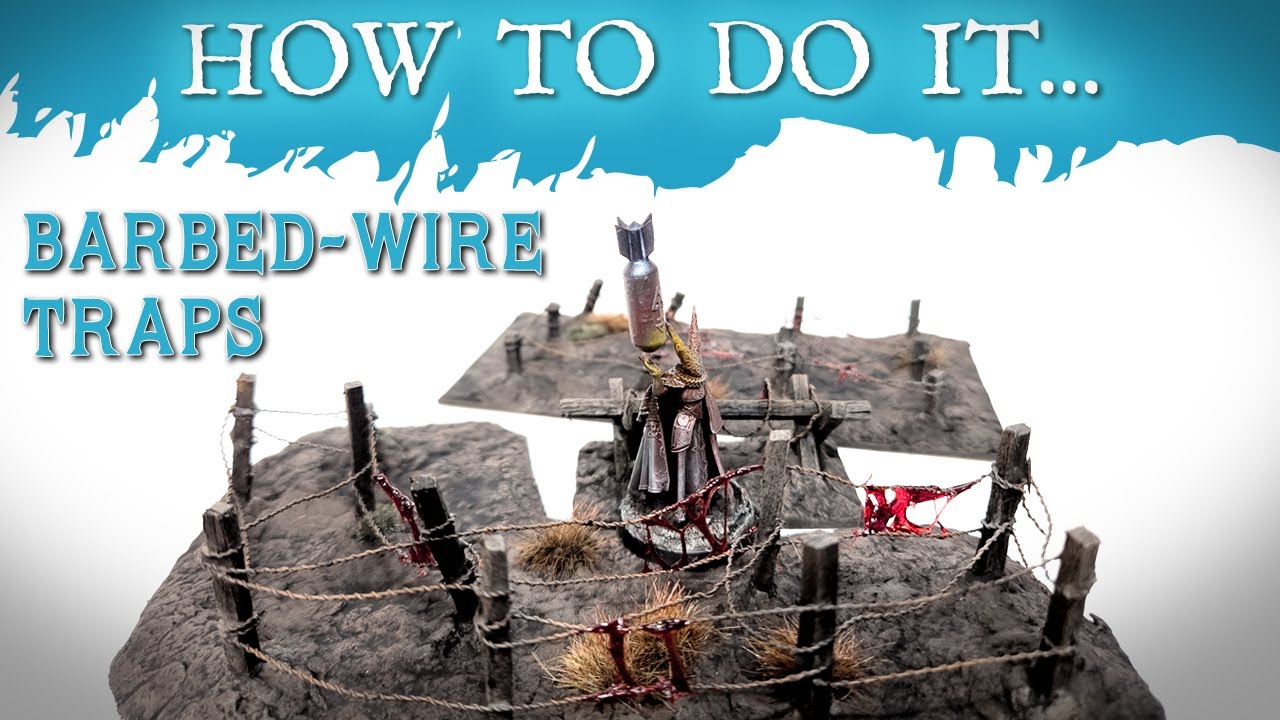 How to make barbed wire fences for your tabletop gaming