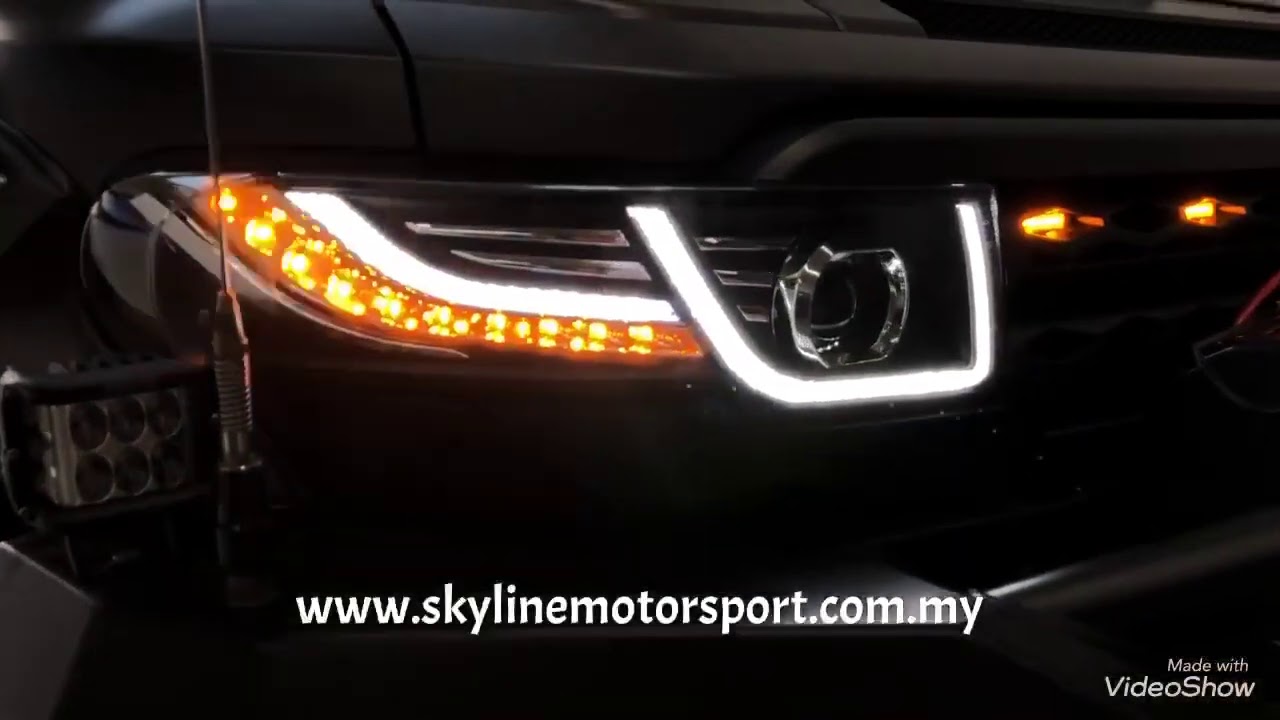 Toyota Fj Cruiser 08-Up Projector H-L DRL Led With Grille Black (H1)