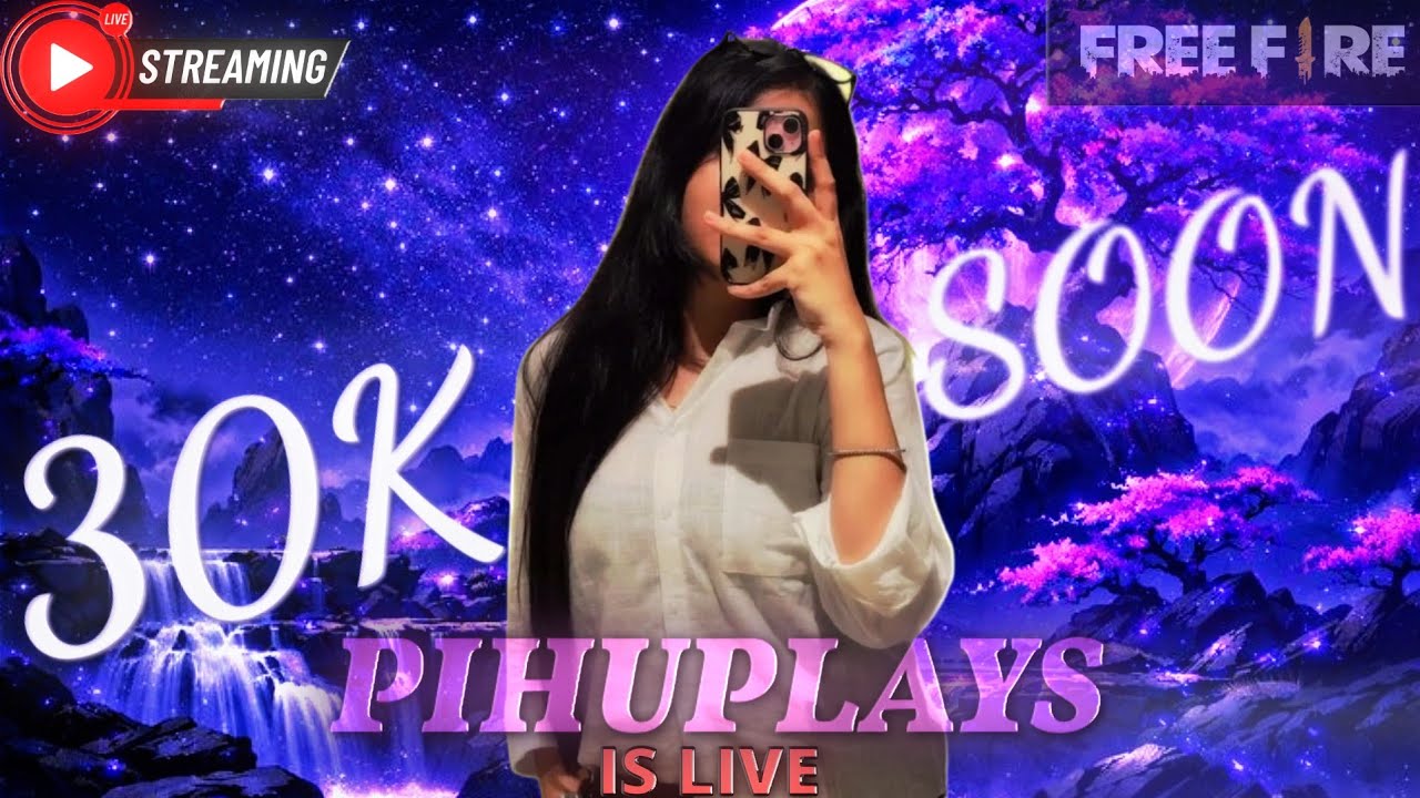 🔴PihuPlays live now || Giveaway Customs + Reactions  || Freefire Max #fflive #customs #PihuPlays448