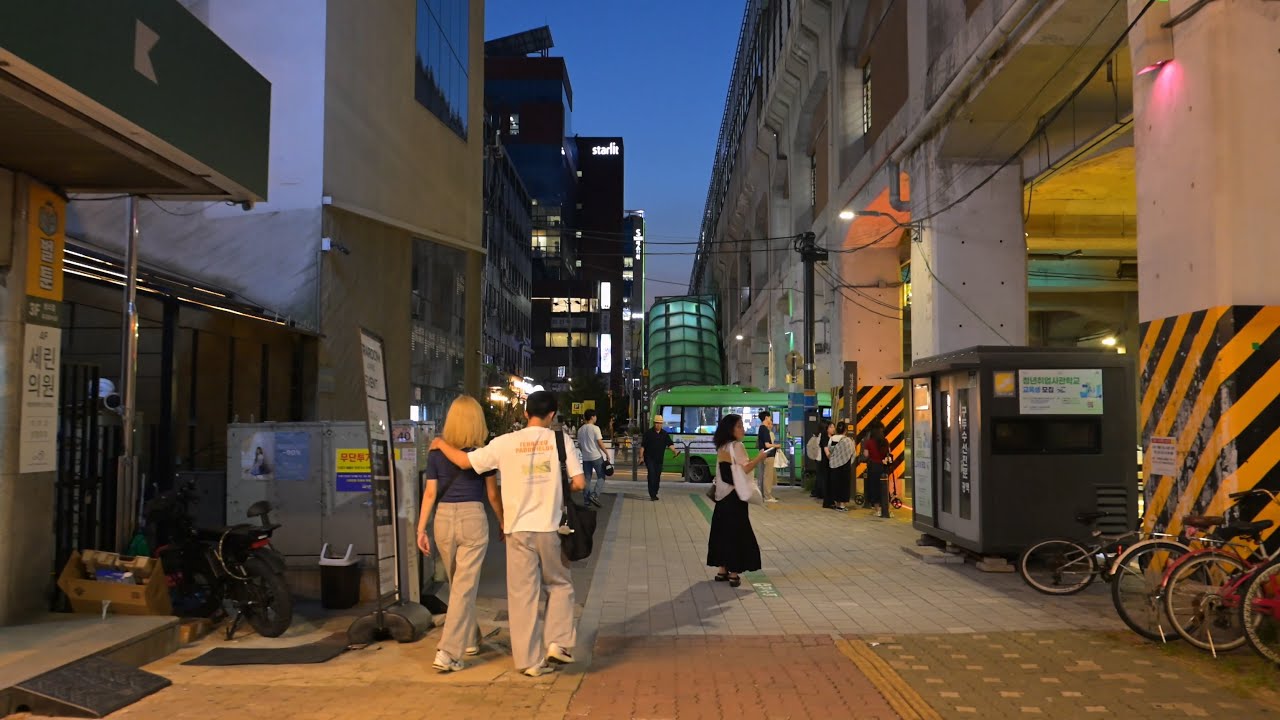 성수동 주변 거리 걷기ㅣ저녁 산책  Walking around the streets of Seongsu-dong, Seoul, Korea 4K