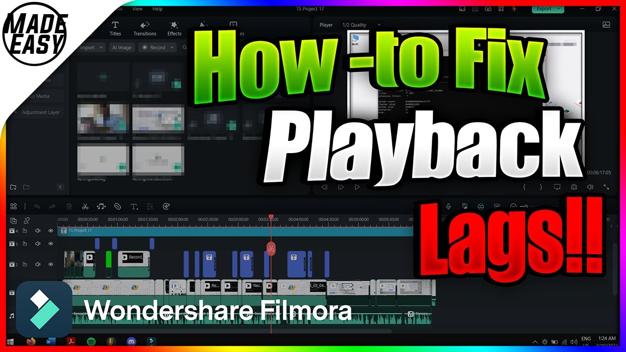 How-To fix Playback Lags in Filmora 12?