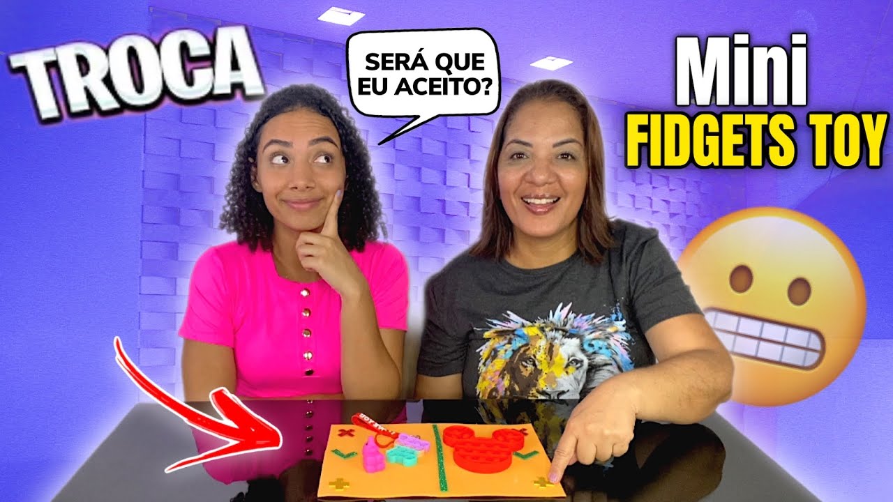 FIDGET TOYS MINIATURA!!! TROCA DE MINI FIDGET TOYS