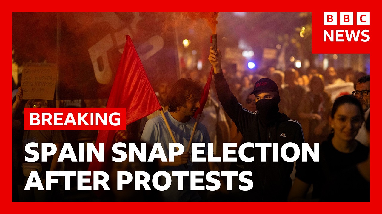 Spain's prime minister calls snap election after housing protests | BBC News