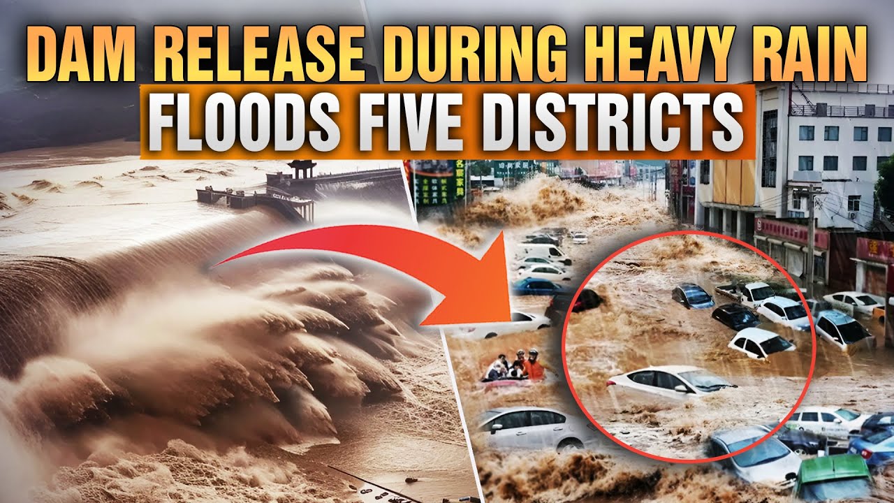 Authorities released dam discharge during heavy rain, flooding five districts and cities in Henan