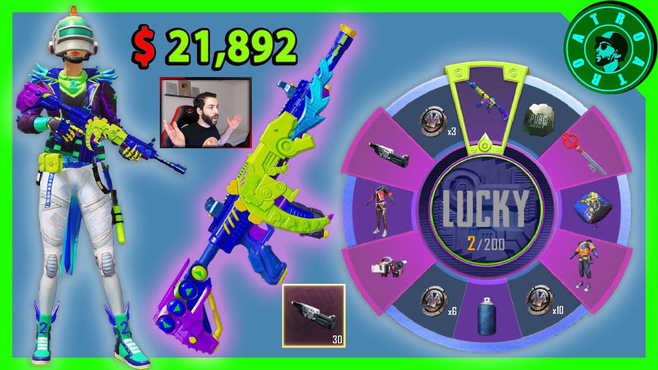 سحب دولاب السلاح M4 بقيمة 21,892 الف شدة😍 وتوزيع شدات للمشاهدين🎁 PUBG MOBILE CB