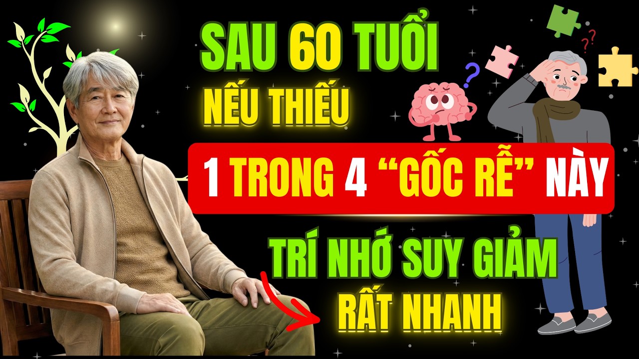 Sau 60 Tuổi: 4 “Gốc Rễ” Nuôi Não Giúp Trí Nhớ Minh Mẫn – Thiếu 1 Là Dễ Lú Lẫn | Hạnh Phúc Tuổi Già