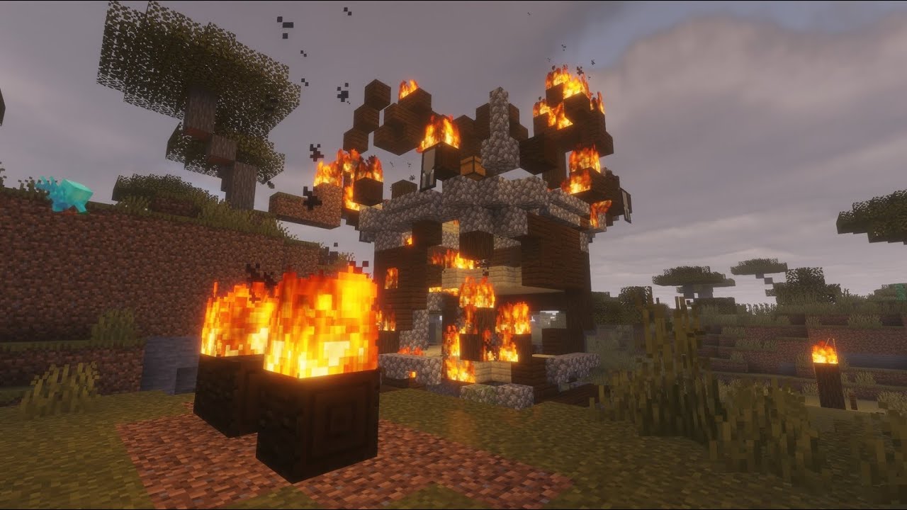 Minecraft: EP007 اعلنت الحرب ضد البيليجرز وحرقت مقرهم ⚔🗡⚔️
