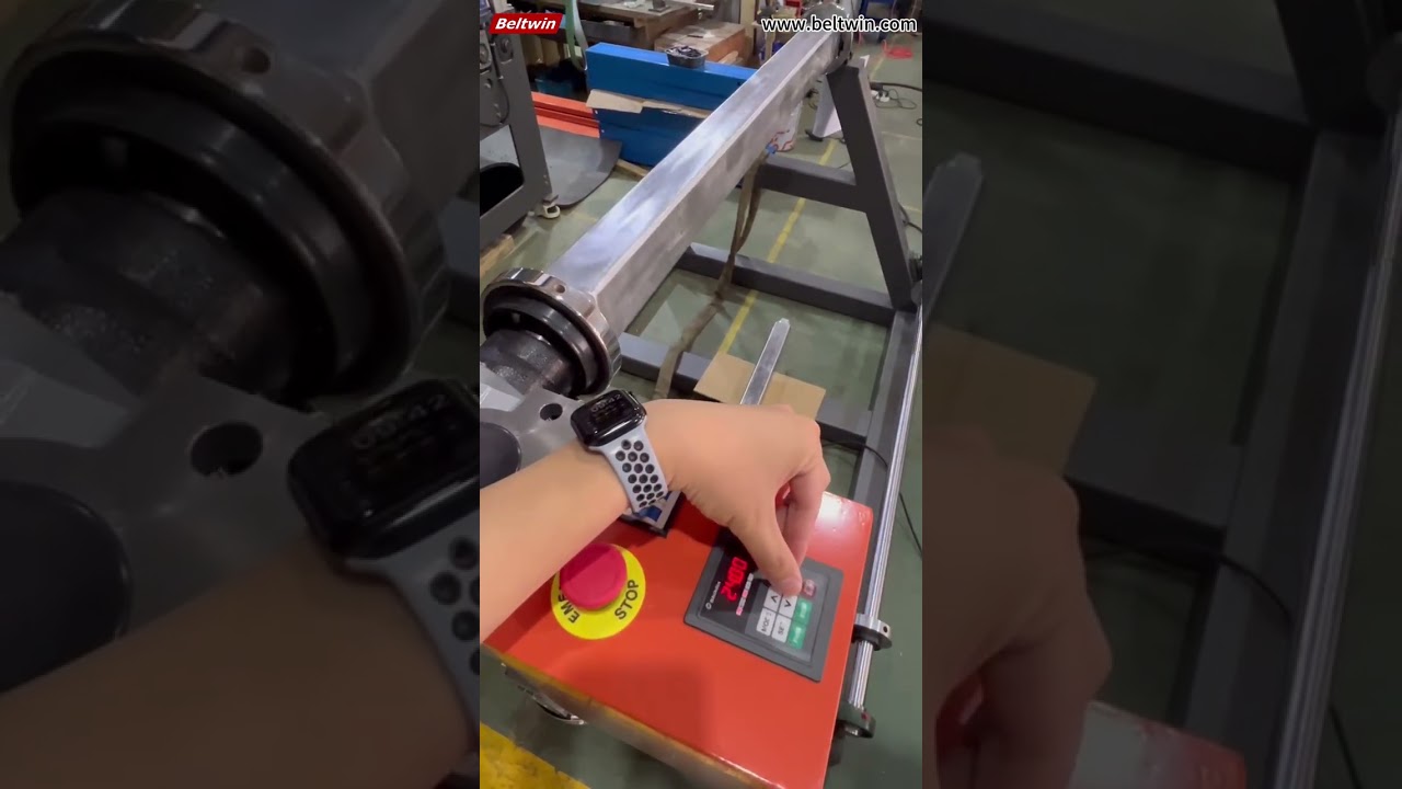 Heavy version belt winder with strong square shaft for 2 6 tons rubber PVC PU belt