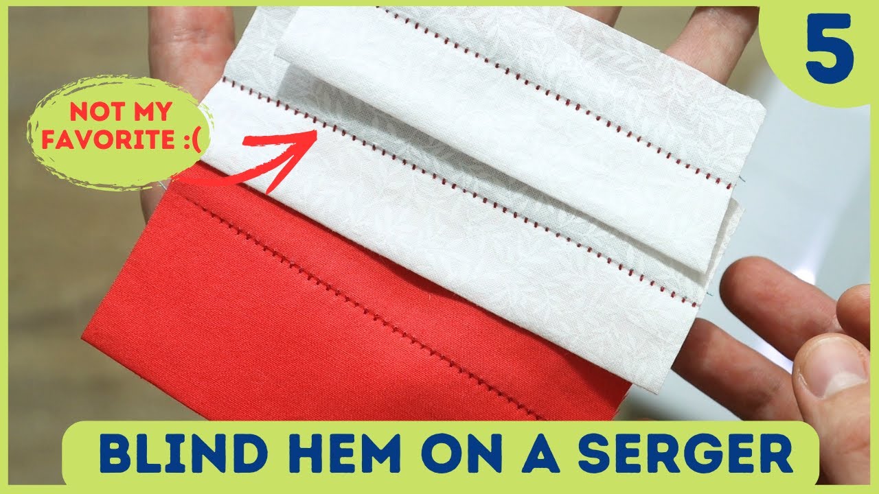 HOW TO do a blind hem on a serger? Not my favorite technique (Ep5)