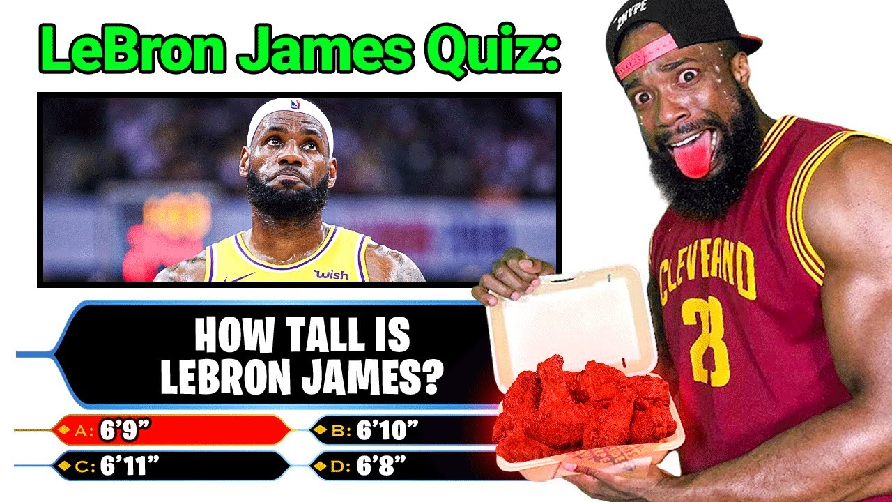 Lebron James Basketball Quiz! Every Question I Miss I Eat Worlds Hottest Wing!