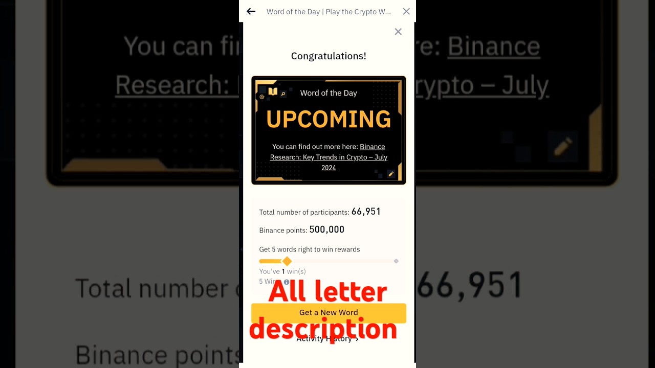 Binance word of the day ||. All WOTD answer || all WODL Answer || Day 1 to 7 #binance #binancewodl
