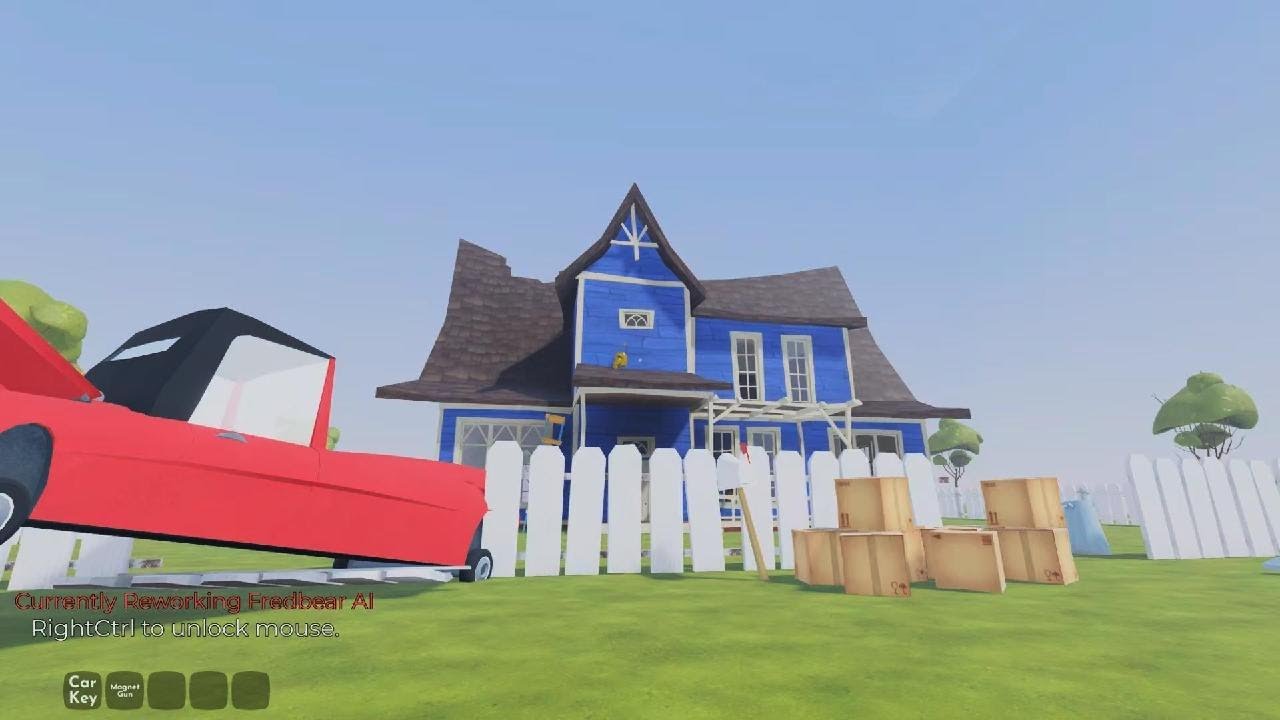 Fast Fredbear in hello neighbour in Roblox