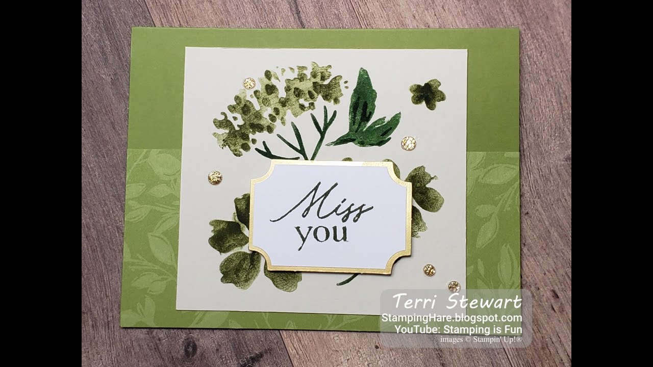 Day 5 of 12 Days of Crafting Advent Calendar - Miss You Card