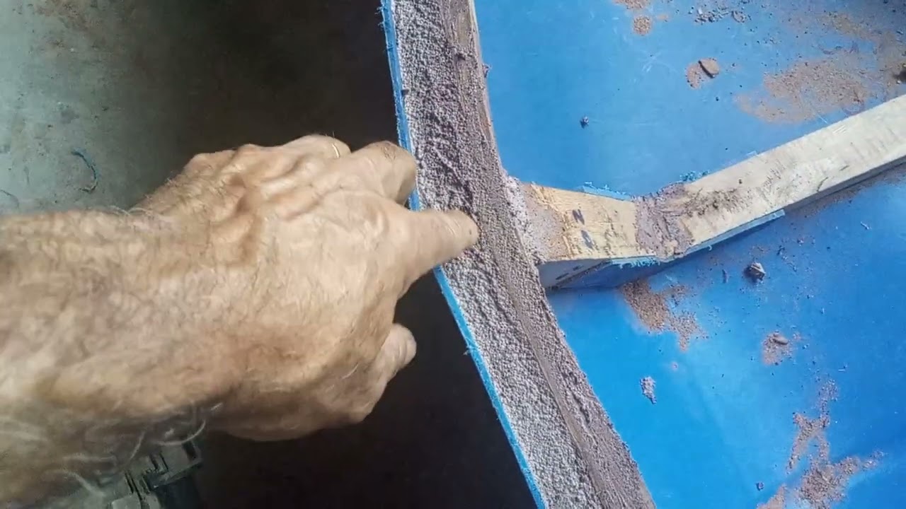 finalizando a borda da canoa de tambor de polietileno parte 7