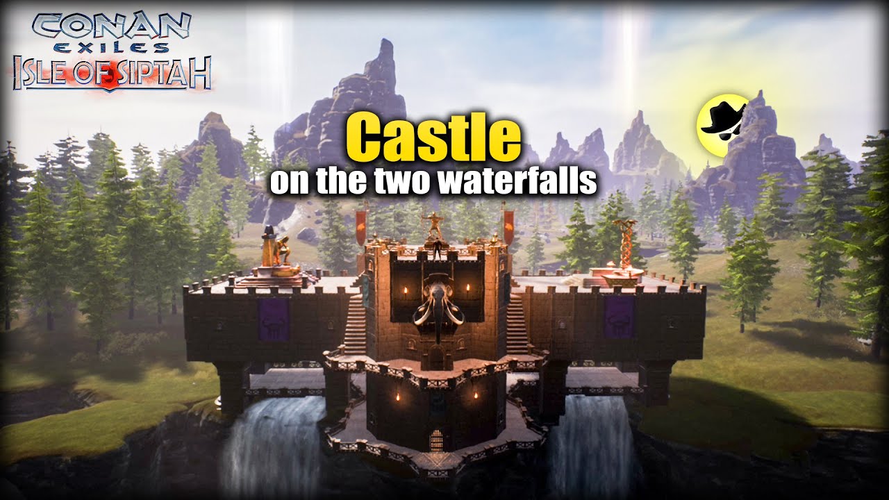 Castle on Two Waterfalls | Conan Exiles: Isle of Siptah