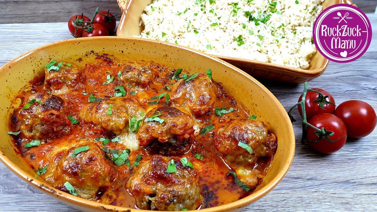 Hackbällchen Toskana mit Reis, gekocht mit dem WunderCap    Thermomix® TM5/TM6