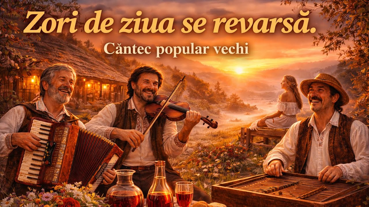 Zori de ziua se revarsă – Cântec popular vechi | Folclor românesc autentic 🌅🎻