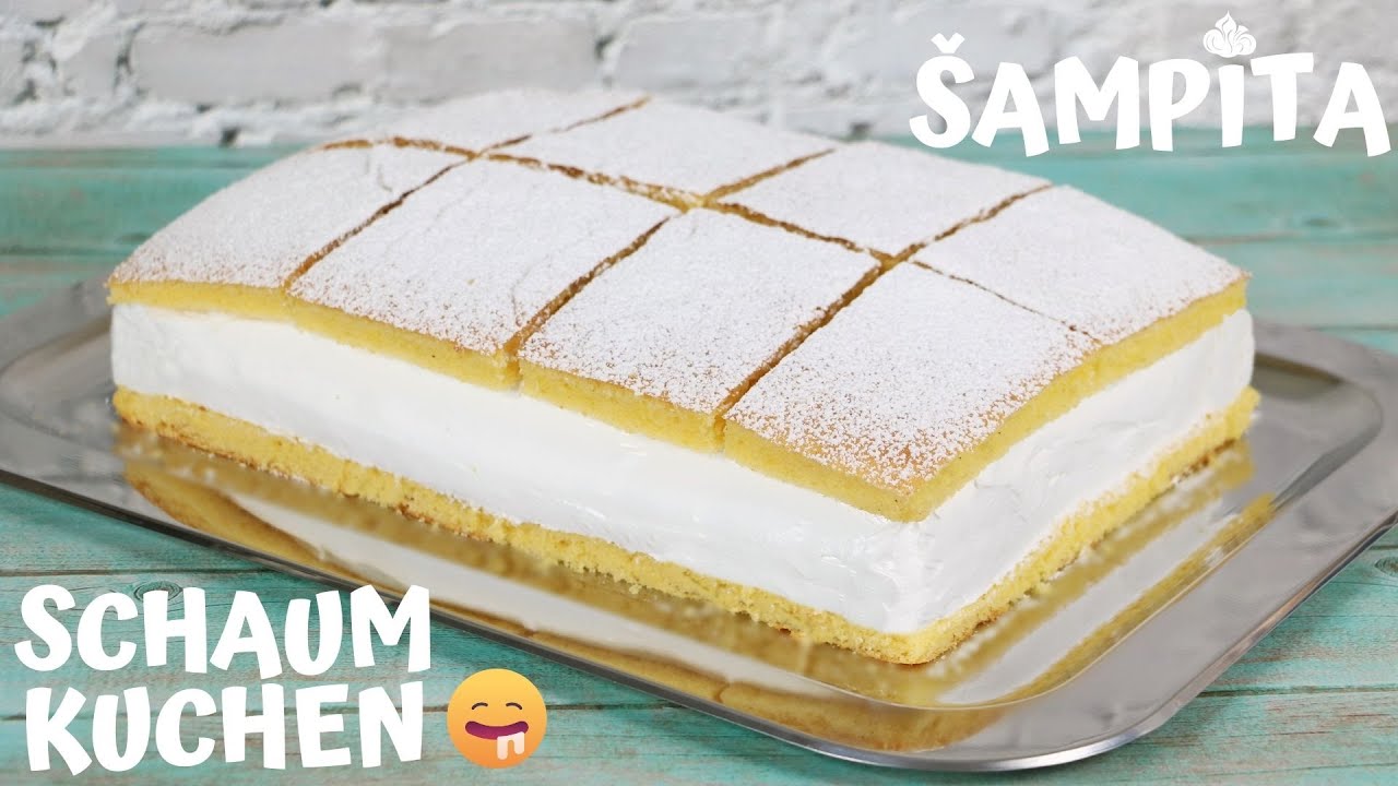 BESTER SCHAUMKUCHEN EVER :D DER BALKAN-KLASSIKER - ŠAMPITA REZEPT - BAISERKUCHEN