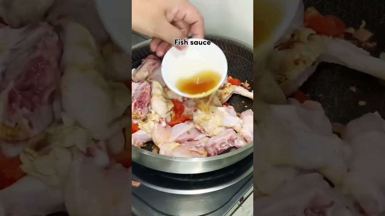 Chicken with pork & beans #foodie #food #pinoytastebudz #viral #lutongbahay #cooking #chickenrecipe