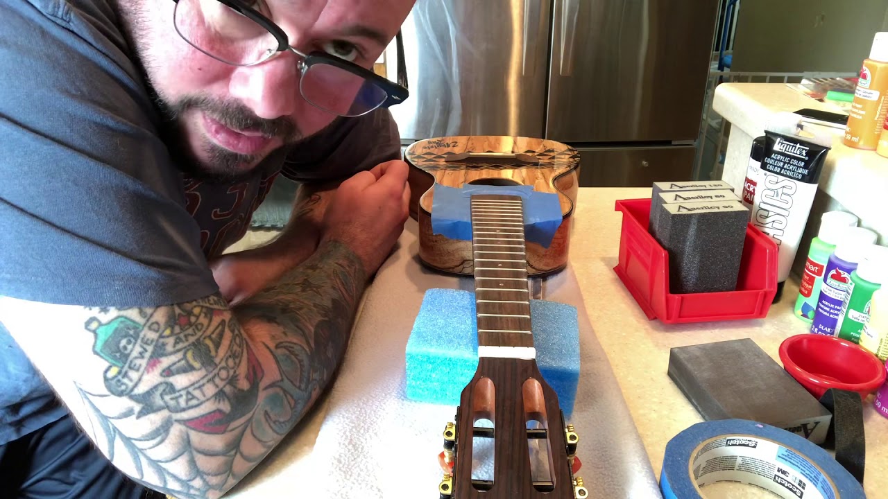 Smoothing Sharp Fret Ends on an Ukulele