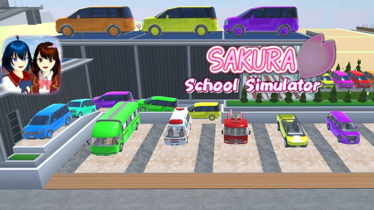ALL RAINBOW CARS COLLECTION AT SECRET PLACE #SAKURASCHOOLSIMULATOR
