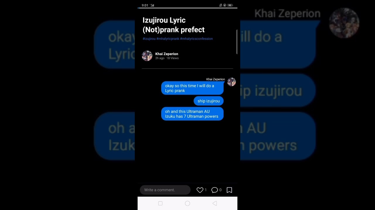 mha Lyric (Not)Prank Izuku confess to Jirou (Song perfect)