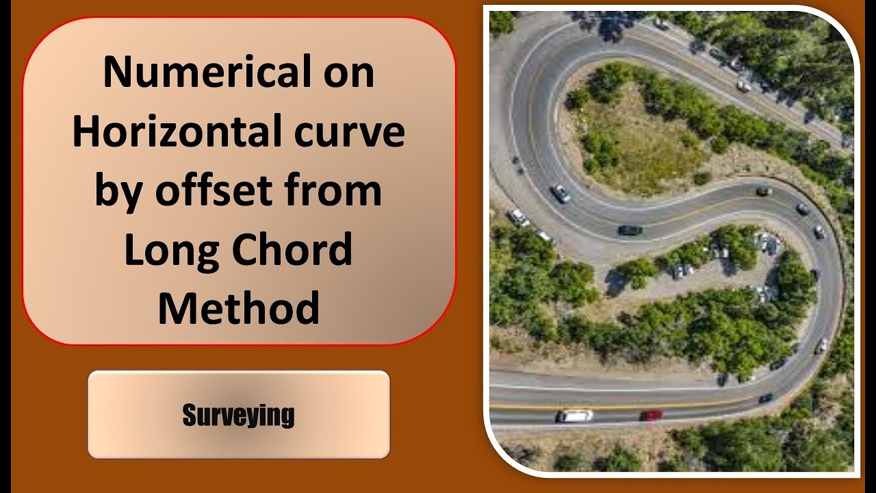 Numerical on Horizontal curve by Offset from Long Chord Method l Surveying