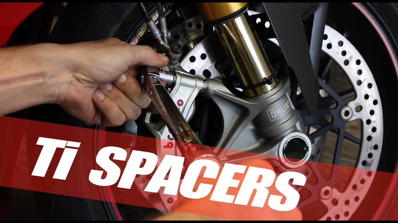 Ducati Panigale v4 Titanium spacers and Bolts   By V4EVO.COM