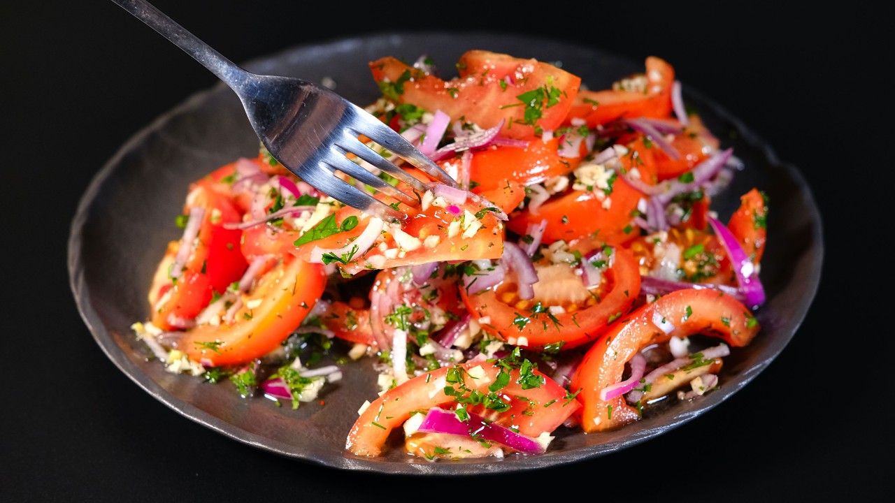 Самый вкусный салат-закуска из помидоров! 🍅 Волшебный салат - просто и быстро! Салаты
