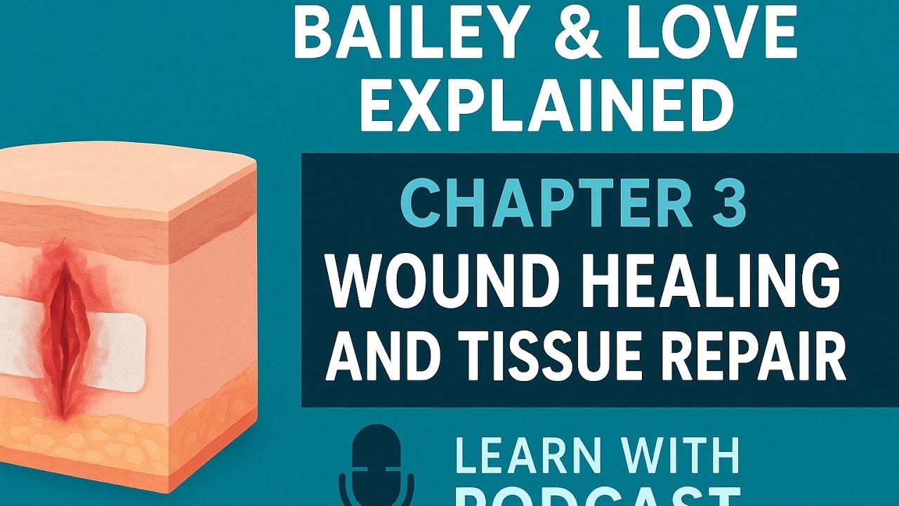 Bailey and Love Explained | Chapter 3: Wound Healing and Tissue Repair | Learn with podcast