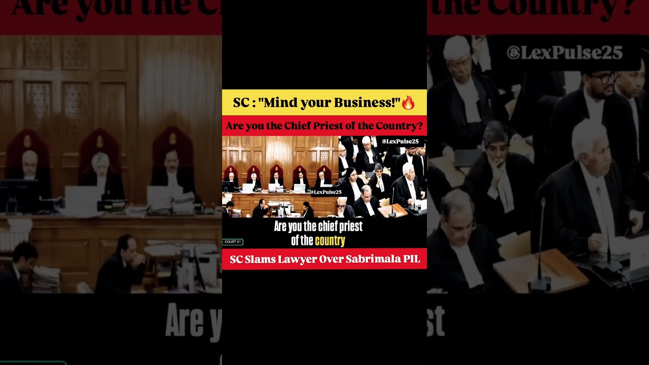 SC SLAMS Sabarimala PIL | Mind Your Business |🔥 #shorts #supremecourt #sabrimala