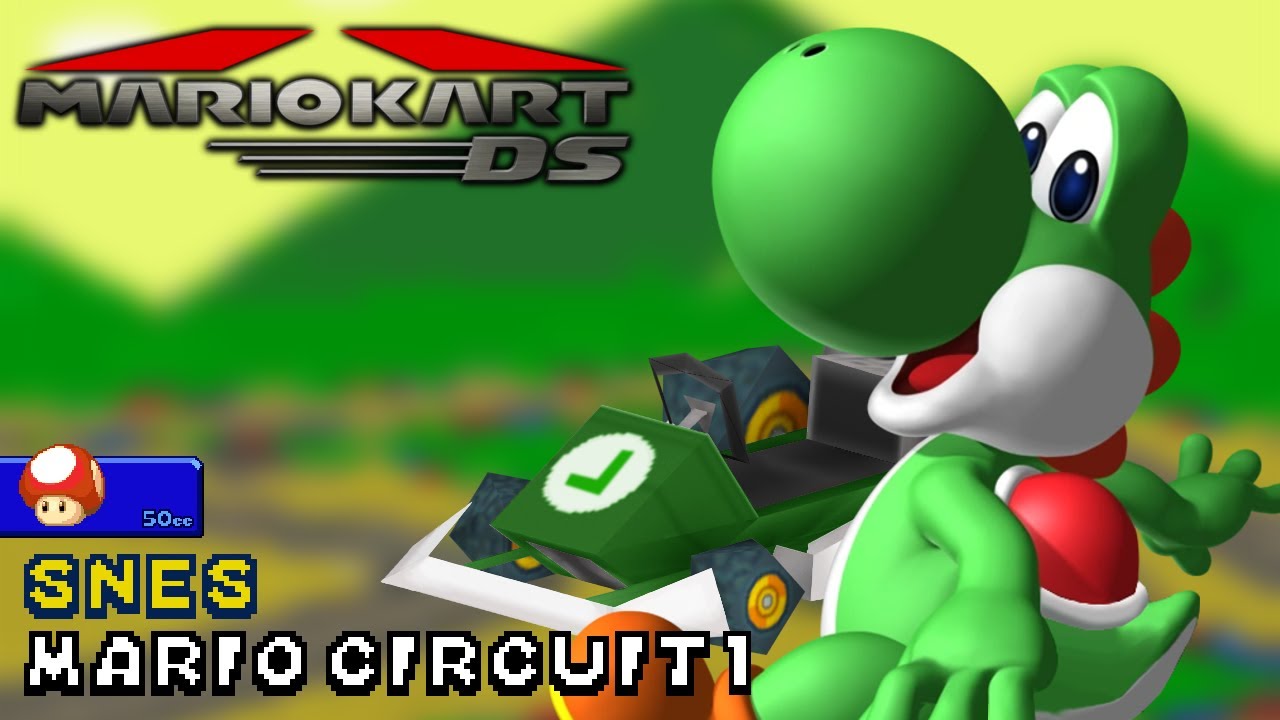 Mario Kart DS - 50cc - Yoshi - Standard LG - SNES Mario Circuit 1 | Ep. 3601