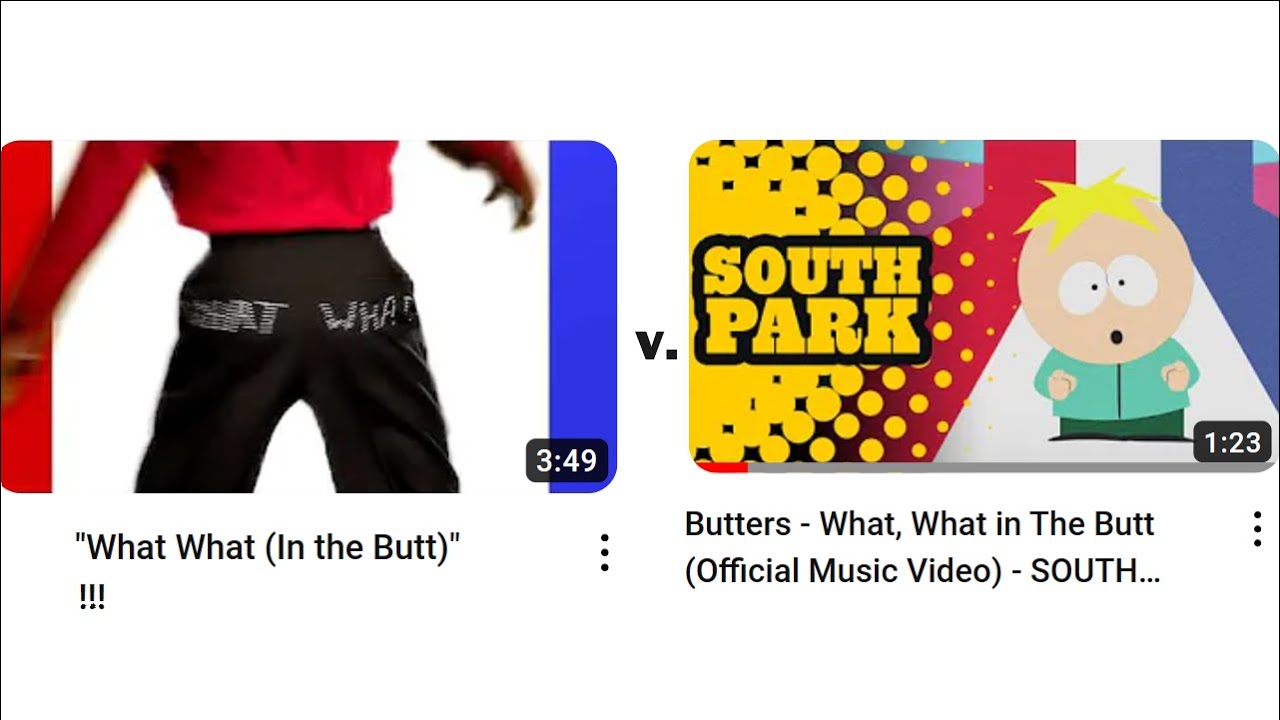 When What What in the Butt Guy Sued South Park re Copyright